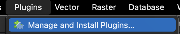 Installing the Planet plugin in QGIS